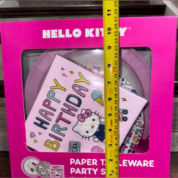 Super Cute Hello Kitty Birthday Paper Tableware Party Set - NEW - Picture 7 of 7